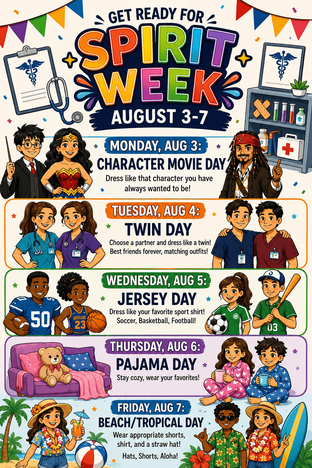 Spirit Week Hunter Business School
