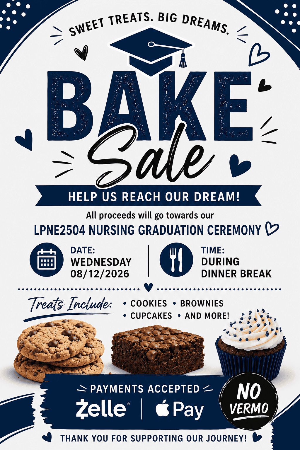 Bake Sale to Support Hunter Business School's Nursing Graduates